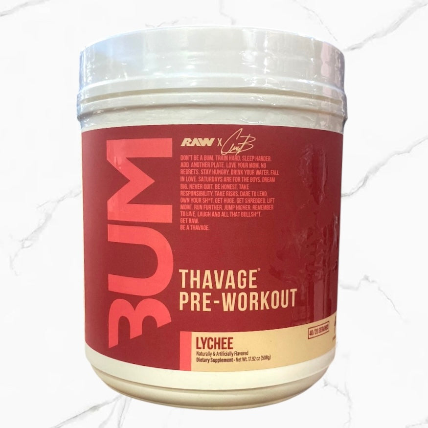 Raw Nutrition CBum Thavage Pre-Workout Lychee 40/20 servings
