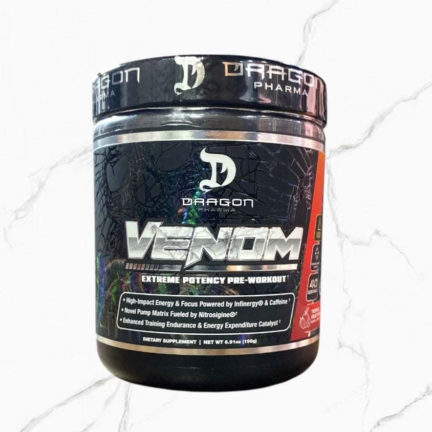 Dragon Pharma Venom Pre-Workout Tropical Fruit Punch 40 servings 196g