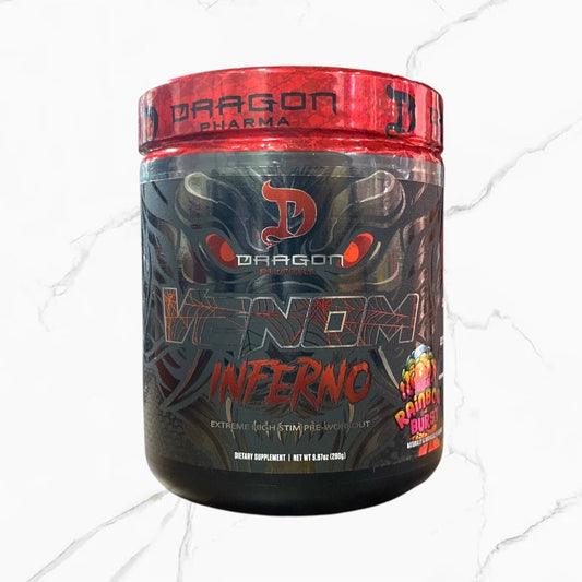 Dragon Pharma Venom Inferno Pre-Workout Rainbow Burst 280g