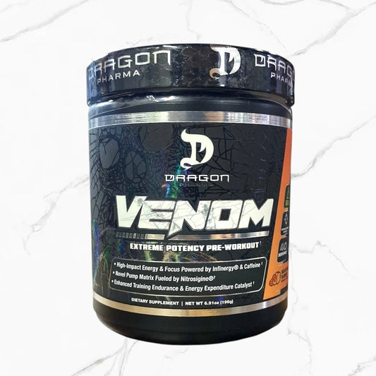Dragon Pharma Venom Pre-Workout Sour Peach Gummy 40 servings