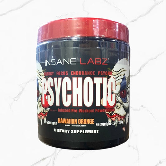Insane Labz Psychotic Pre-Workout Hawaiian Orange 35 servings