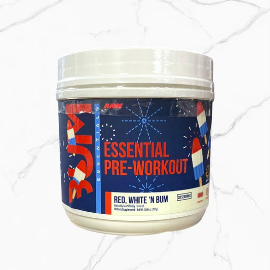 Raw Nutrition CBum Essentials Pre-Workout Red, White 'N Bum 30 servings