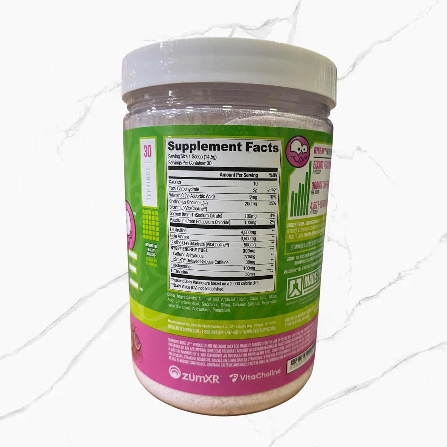 Ryse Loadred Pre-Workout Sour Watermelon 30 Servings