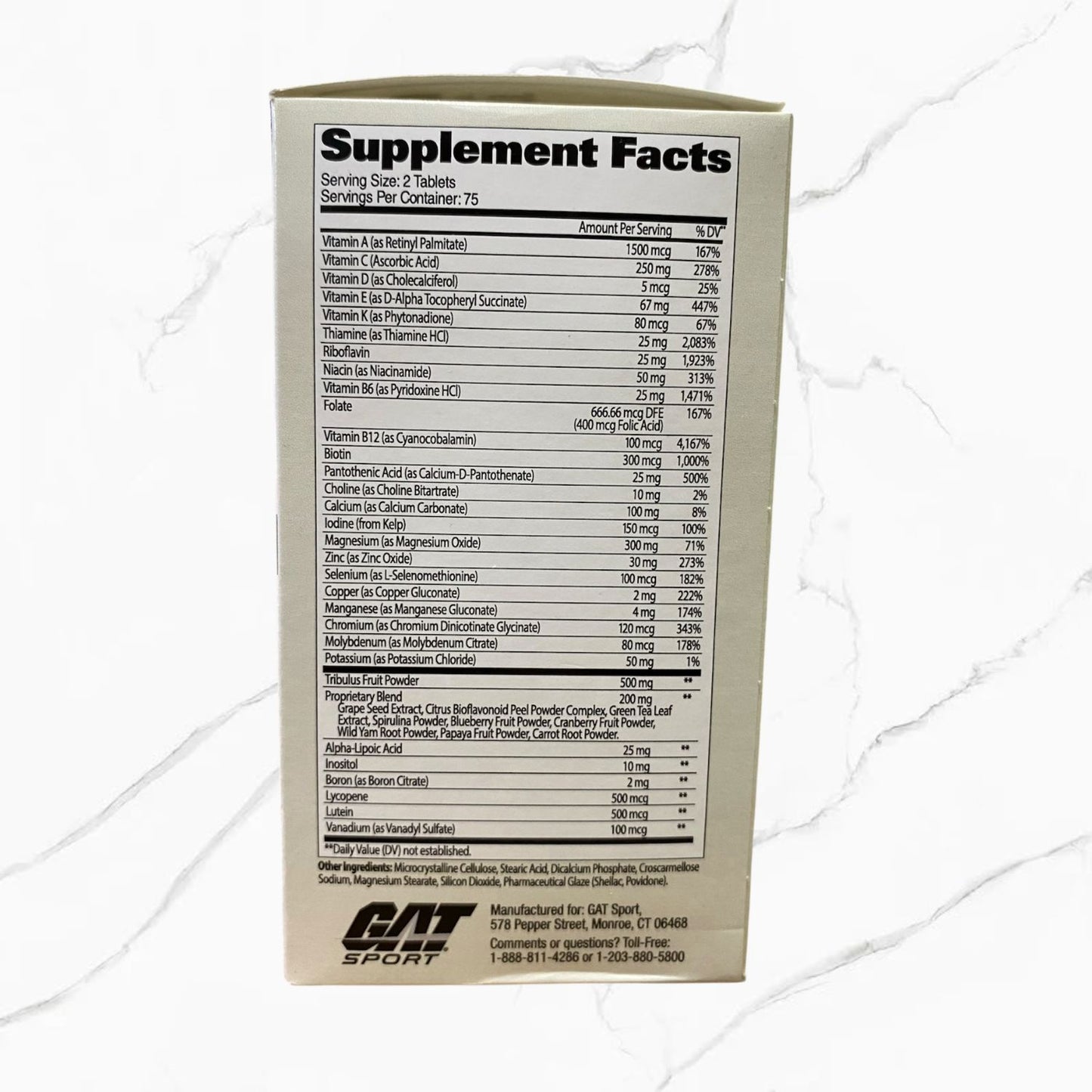 GAT SPORT Mens Multi+Test 150 Tablets