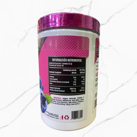 Advance Nutrition Colageno Ella Sabor Mora Azul 450g
